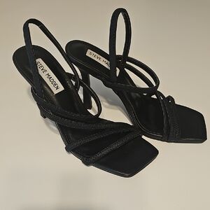 Steve Madden Elegant Black Strappy Heels